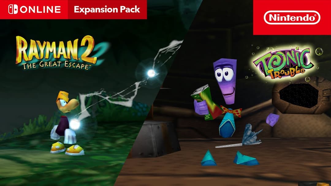Rayman 2: The Great Escape i Tonic Trouble pojawią się na Nintendo Switch Online 17 grudnia