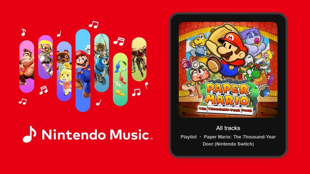 Ścieżka dźwiękowa z Paper Mario: The Thousand-Year Door dostępna w aplikacji Nintendo Music