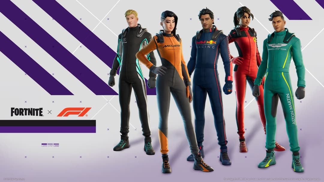 Fortnite dostaje kosmetyki Formula 1 już 21 listopada
