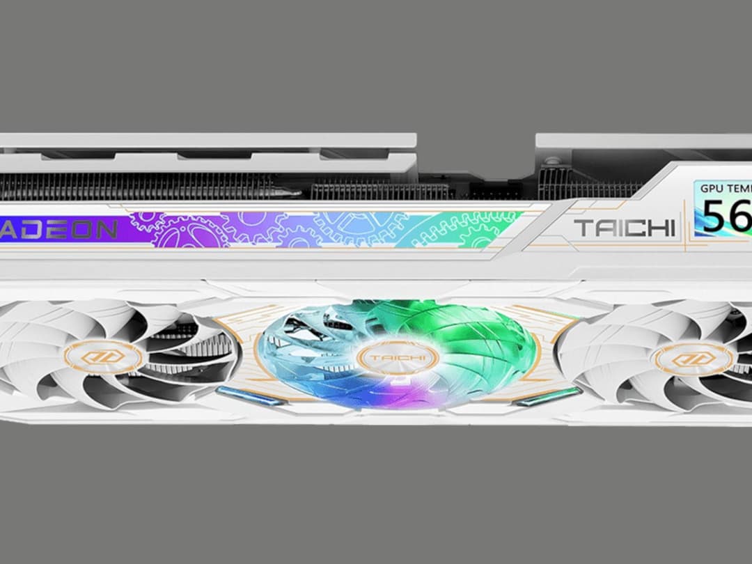 ASRock Taichi White RX 9070 XT — biała karta z 2-calowym LCD i 3,1 GHz